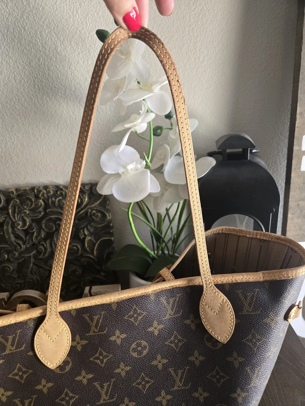 Louis Vuitton Brown Monogram Neverfull Tote
